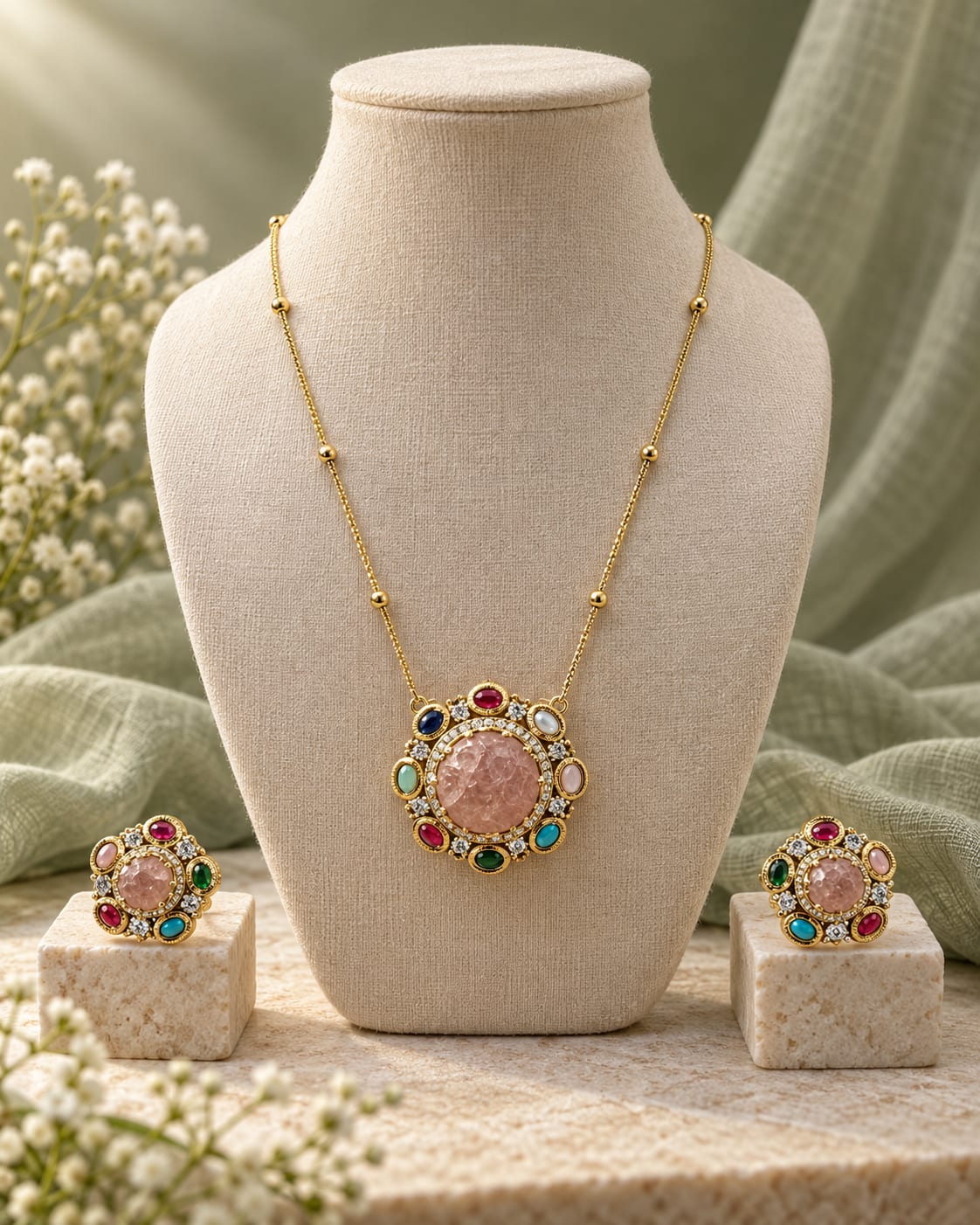 Peach pendant