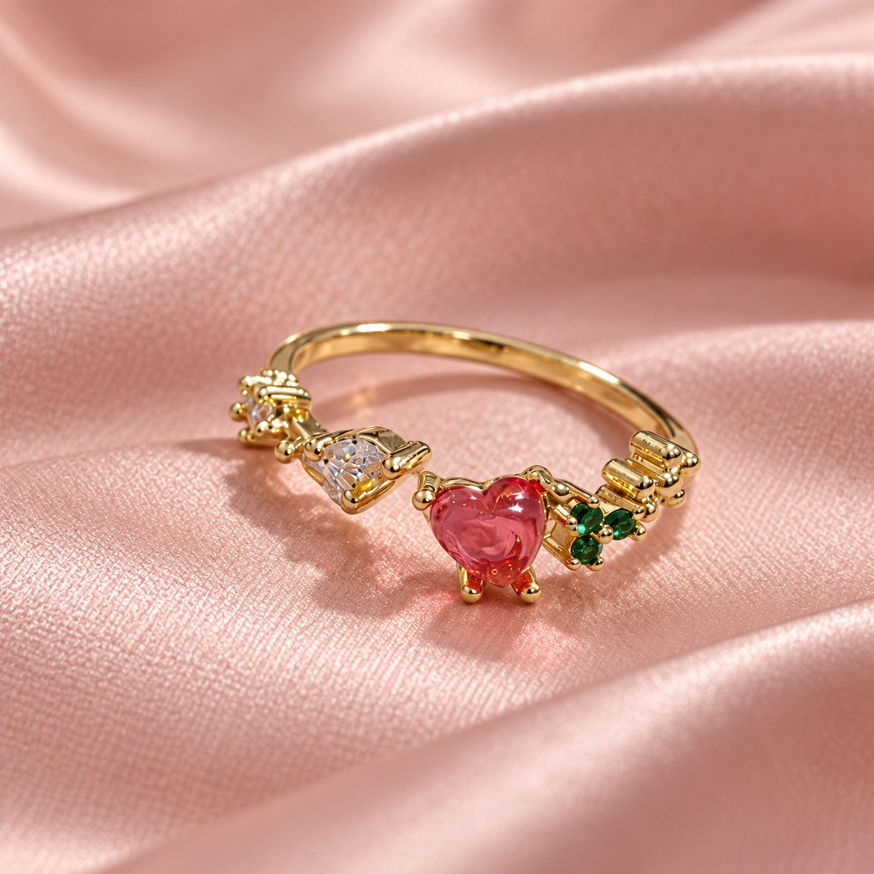 Pink Heart Ring