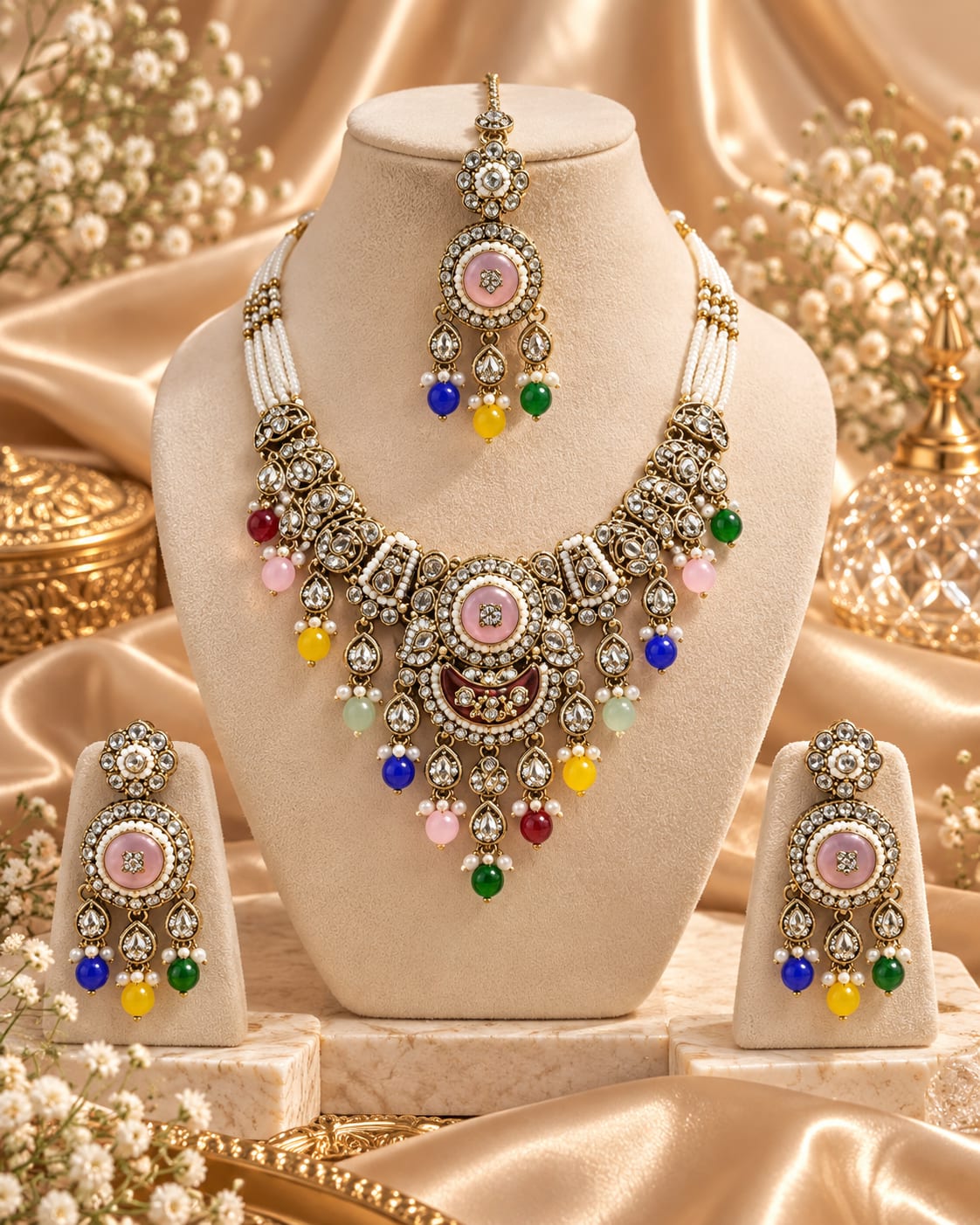 Pink bead set